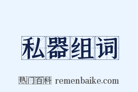 私器组词是什么意思的图片